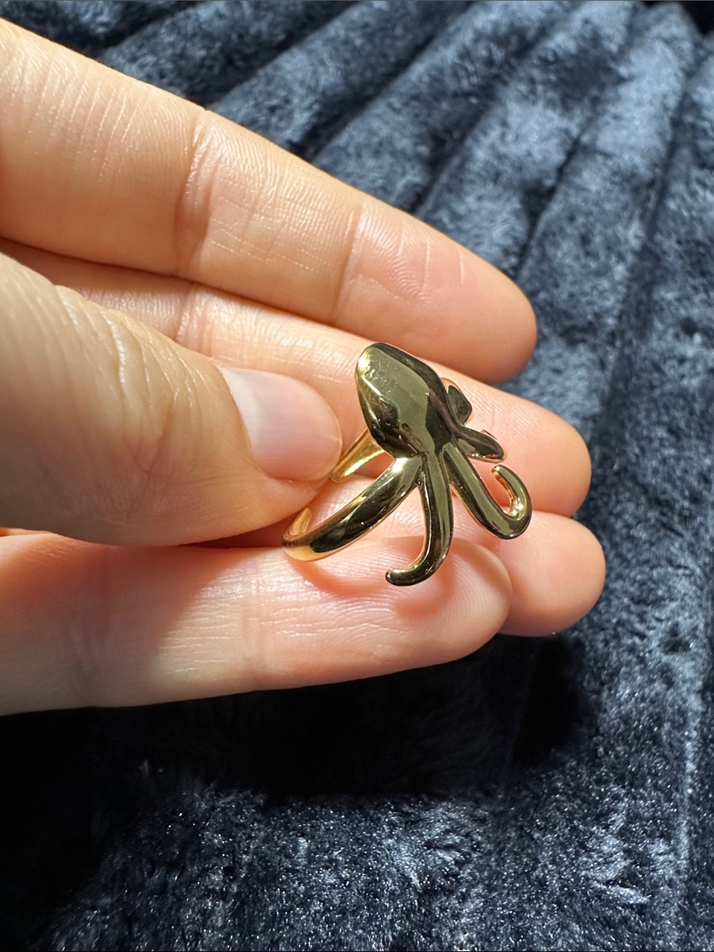 Kenneth Jay Lane Gold Octopus Ring